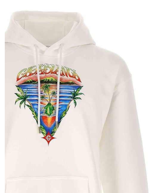 Casablanca White Innocence Triangle Sweatshirt for men