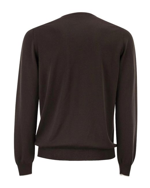 Fay Black Knit Sweater for men