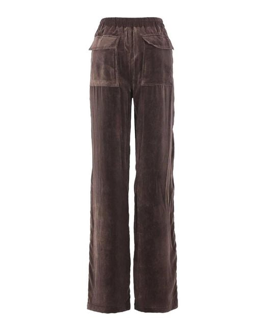 Rick Owens Brown Dietrich Drawstring Pants for men