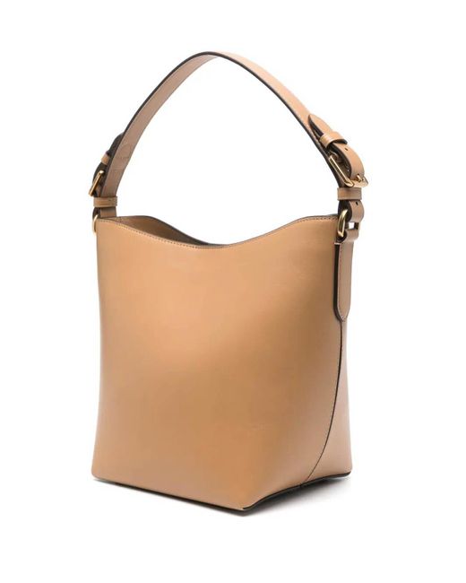 Ralph Lauren White Witley Medium Br Bucket Bag Medium
