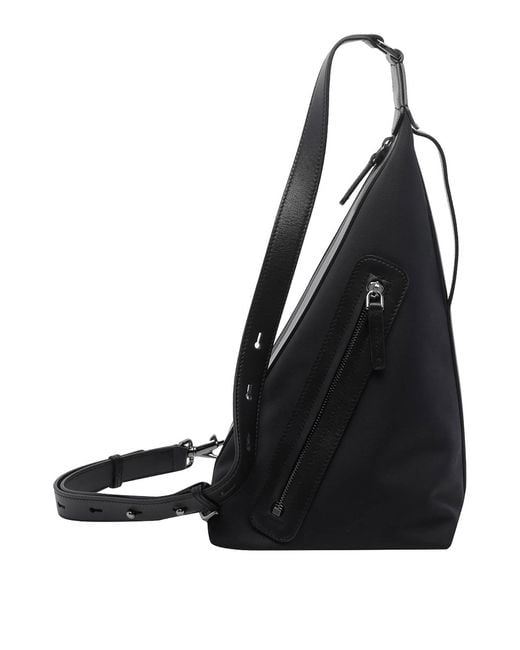 Tod's Black Tech One Shoulder Backpack for men