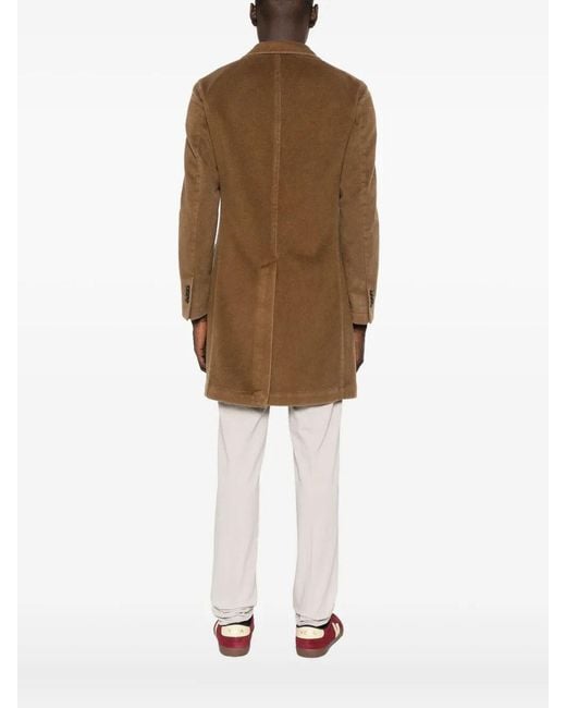 L.b.m. 1911 Brown Wool&Cashmere Coat for men