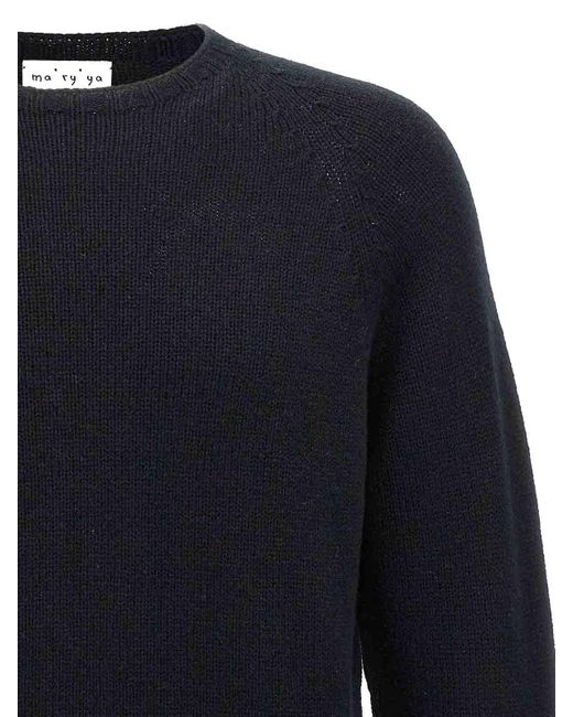 Ma'ry'ya Blue Crew-Neck Sweater for men