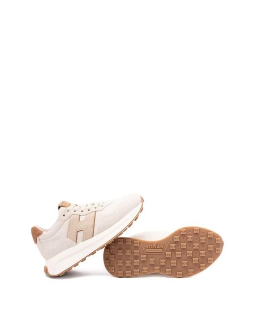 Hogan Pink H641 Leather Sneakers