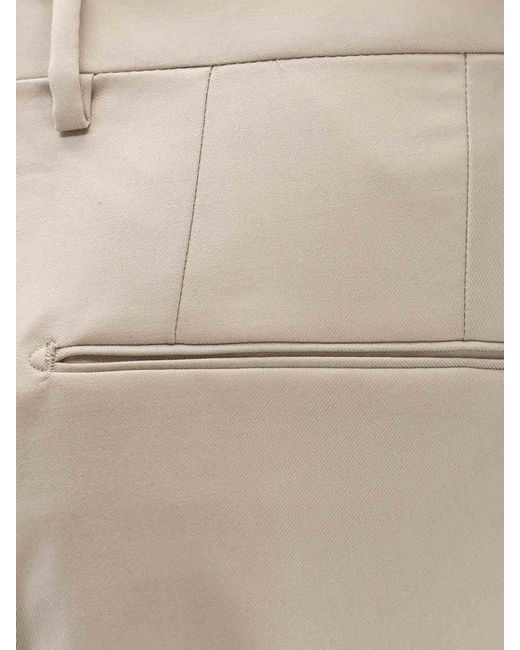 Tagliatore Gray Virgin Wool Trousers for men