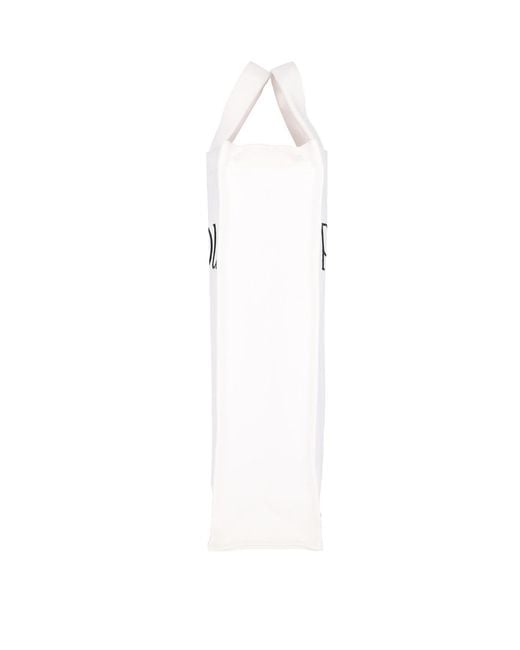 Patou White Logo Vertical Tote Bag