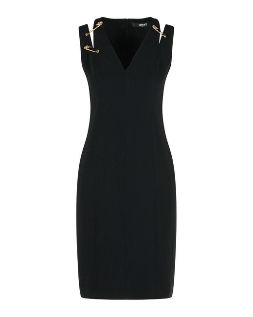Versace Black Viscose Blend Dress