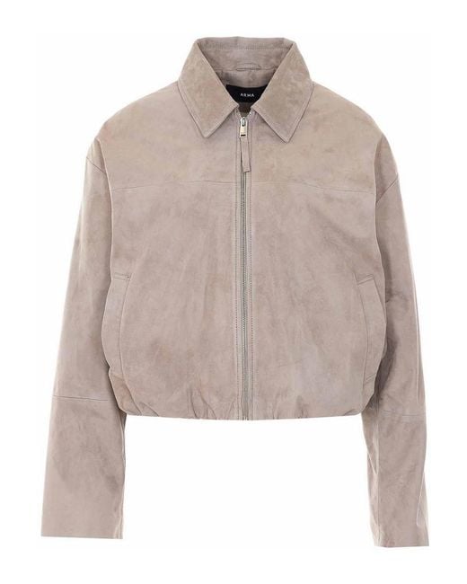 Arma Natural Loua Suede Jacket