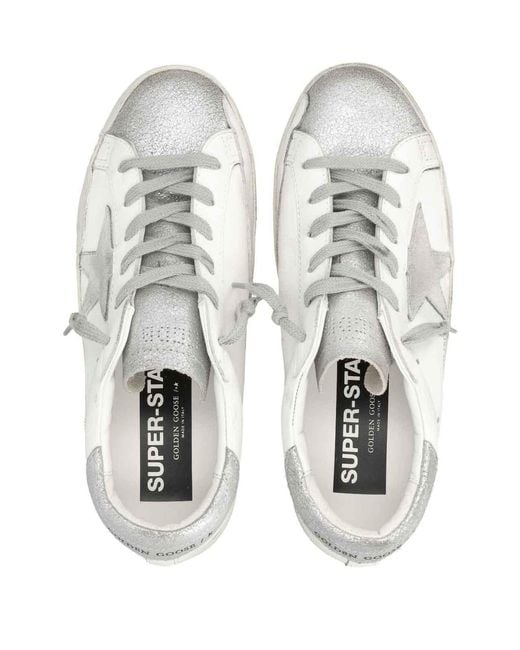 Golden Goose Deluxe Brand White Super-Star Leather Sneakers