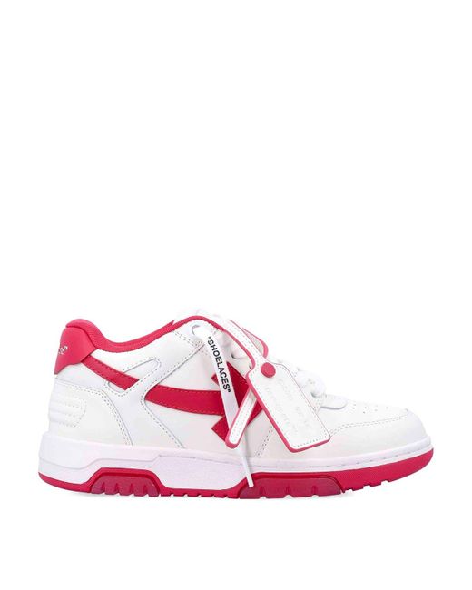 Off-White c/o Virgil Abloh Pink Out Of Office S Calf Leather Sneakers