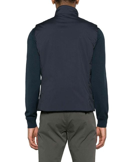 Moorer Blue Senio-Skt Padded Vest for men