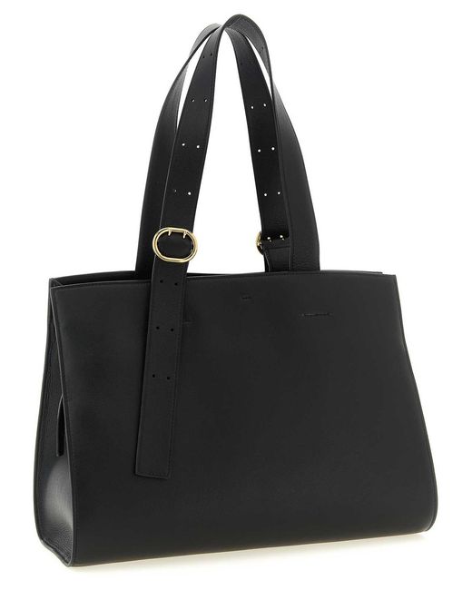 Jil Sander Black Shopping Bag
