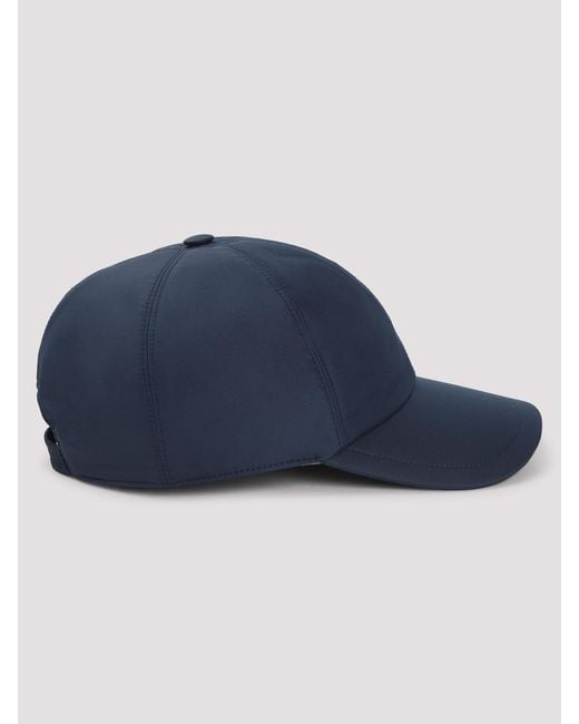 Kiton Blue Baseball Cap for men