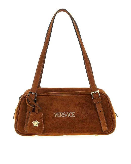Versace Brown Tag Shoulder Bag