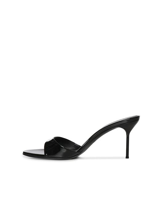 Paris Texas Black Lidia Patent Leather Mule