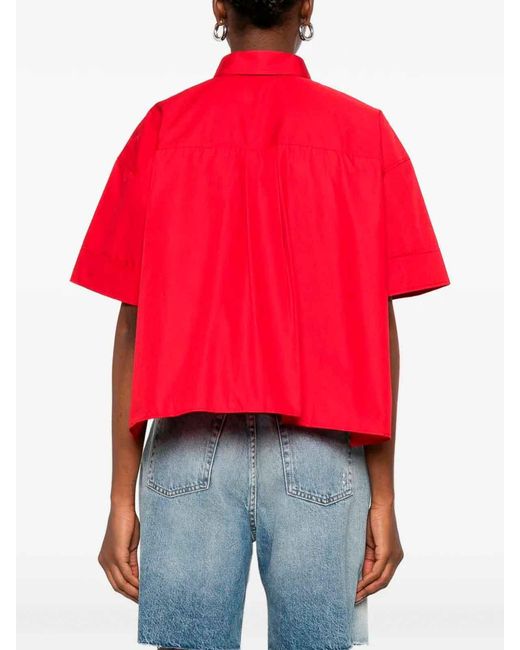 CUANTICO Red Shirt With Polo Neck