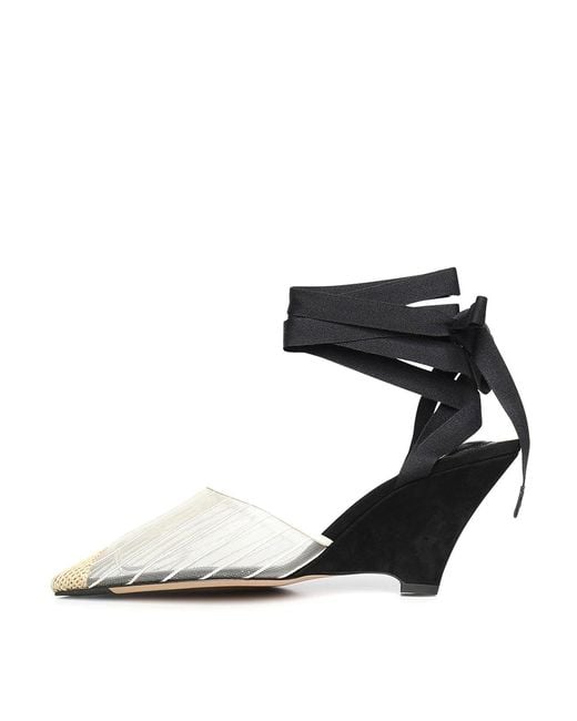 Jacquemus Black Wedge Espadrilles
