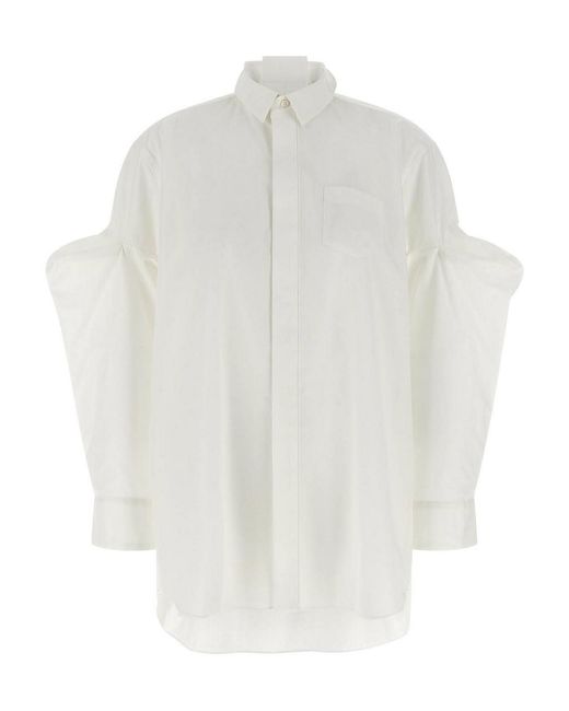 Sacai White Poplin Shirt