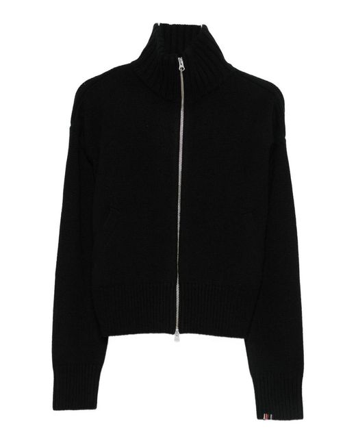 Extreme Cashmere Black Cashmere Zipped Cardigan