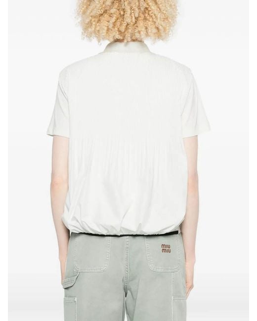 Moncler White Ss Polo