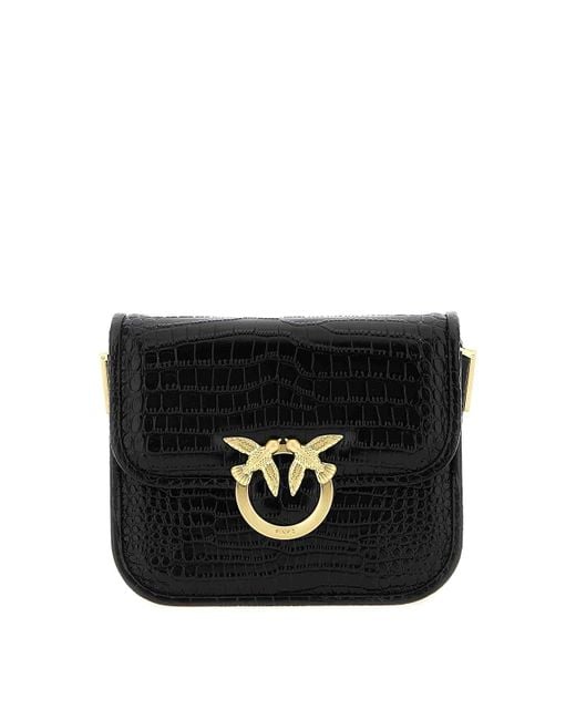 Pinko Black Love Bag Box Mini Shoulder Bag