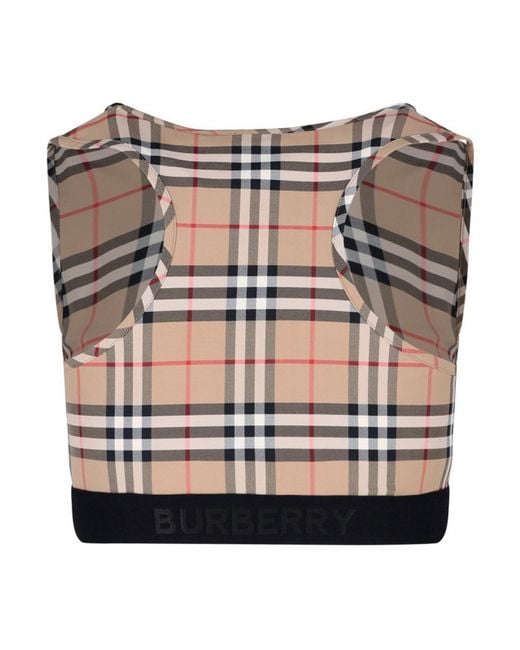 Burberry Multicolor Printed Stretch Nylon Top