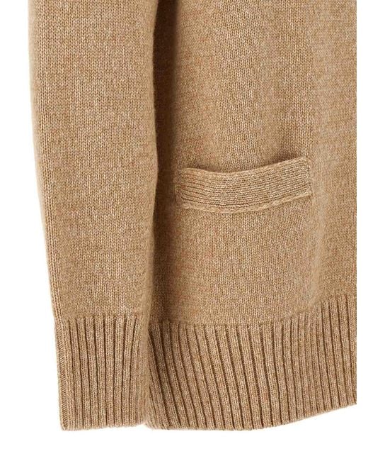 Rabanne Natural Logo Buttons Cardigan