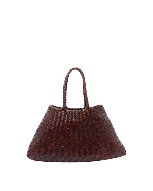 Dragon Diffusion Brown Santa Croce Shoulder Bag