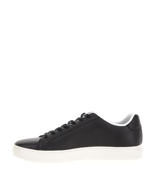 Paul Smith Black Leather Rex Trainers for men