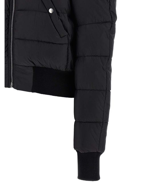 Rick Owens Black Duvet Flight Bomber Jacket