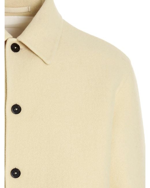 Jil Sander Natural Wool Overshirt for men