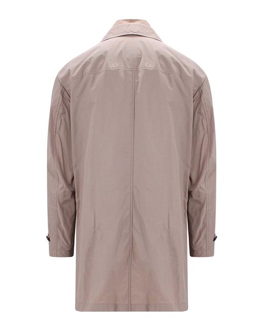 Fay Brown Nylon Jacket With Internal Padded Vest for men
