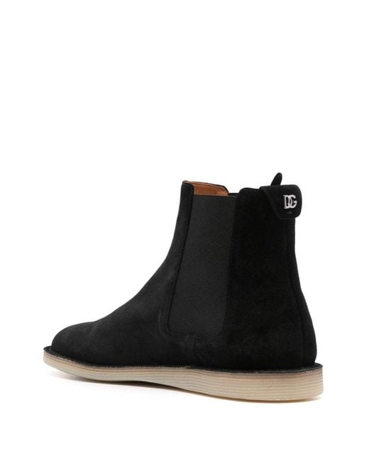 Dolce & Gabbana Black Ankle Boots for men