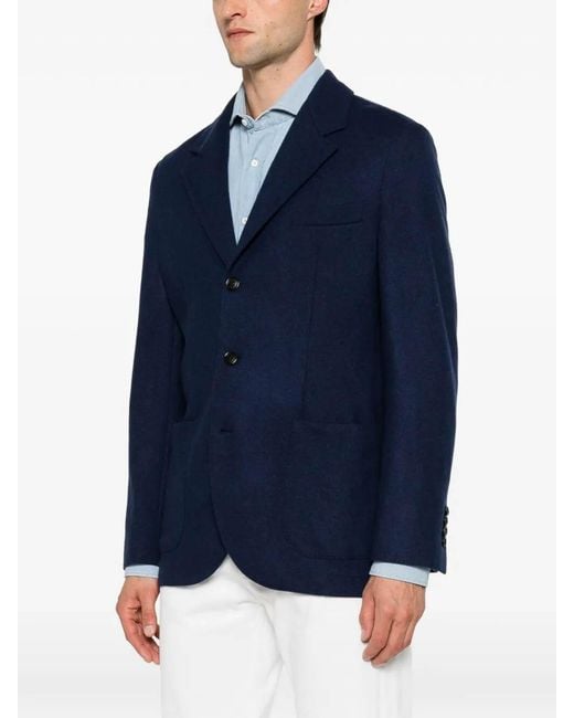 Brunello Cucinelli Blue Blazer for men