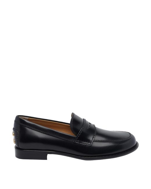 Tod's Black Tods Metal Dots Loafers