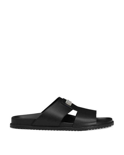 Dolce & Gabbana Black Sandals for men
