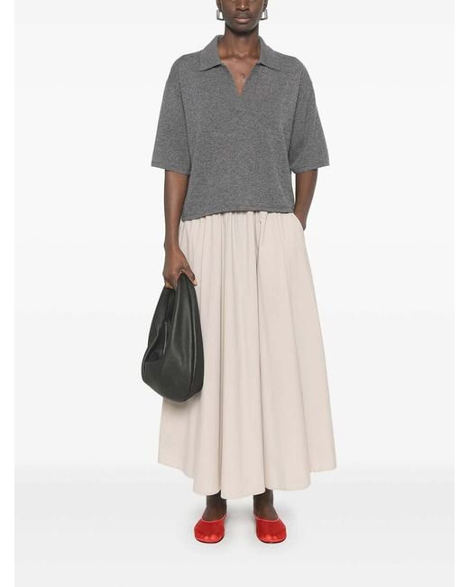 Herno Natural Light Nylon Stretch Skirt