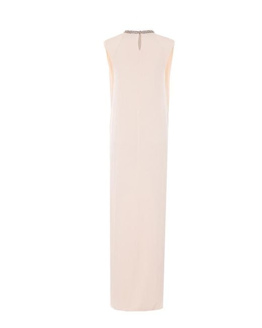 Elisabetta Franchi White Butter Embroidered Dress