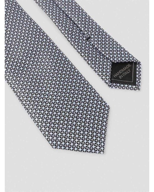 Brioni White Silk Tie for men