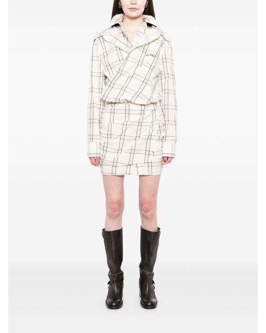 The Attico White Mini Dress