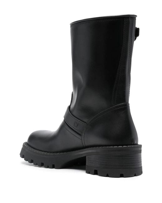 Versace Black Biker Boots