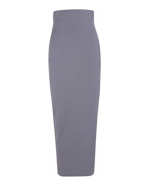 Rick Owens Gray Dirt Pillar Skirt