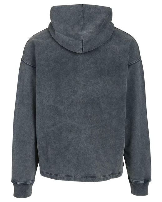 Off-White c/o Virgil Abloh Blue Hooded Sweatshirt for men