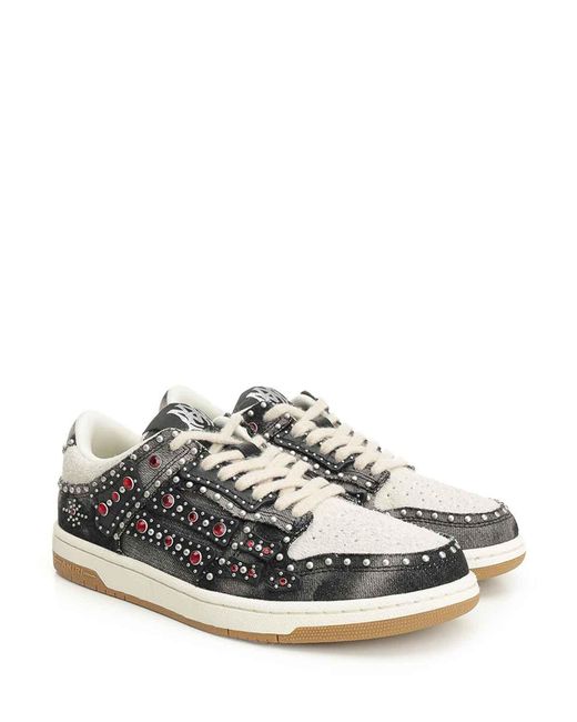Amiri White Stud Skel Sneaker for men