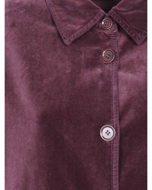Aspesi Purple Velvet Classic Jacket