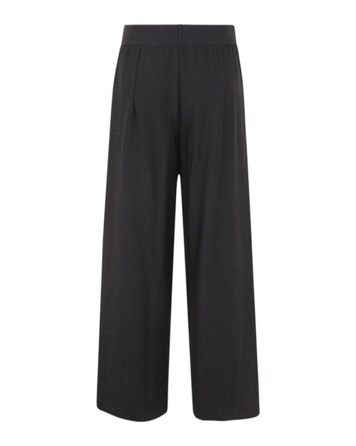 Maria Calderara Black Long Trousers