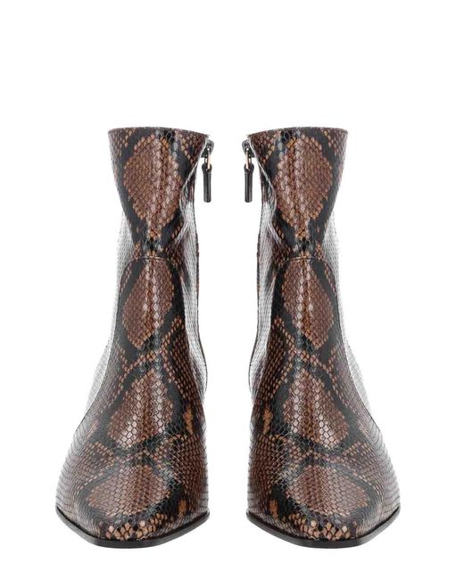 Stuart Weitzman Brown Leather Stassi Zipper Boots