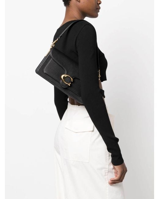 COACH Black Tabby 26 Leather Shoulder Bag