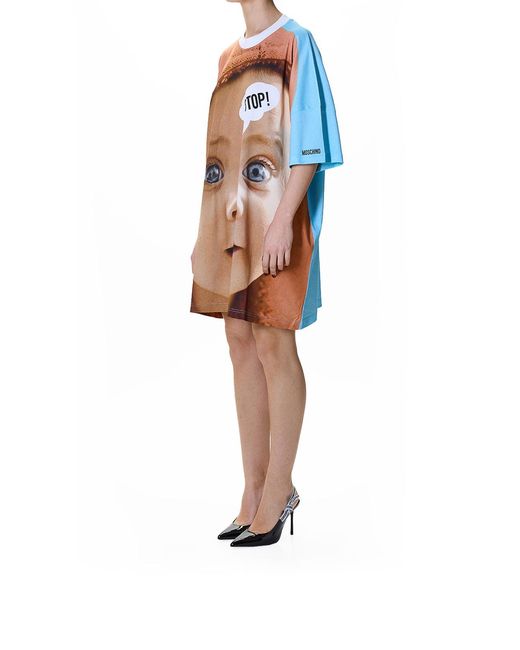 Moschino Multicolor Abito Stop
