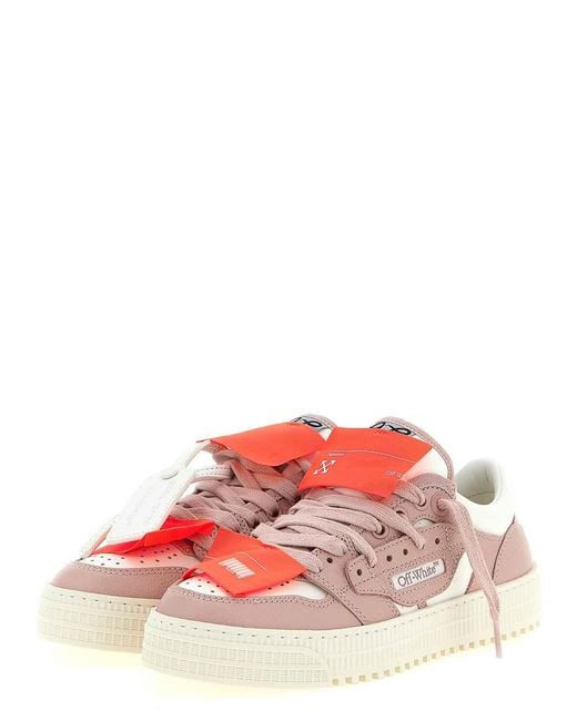 Off-White c/o Virgil Abloh Pink '3.0 Off Court' Sneakers